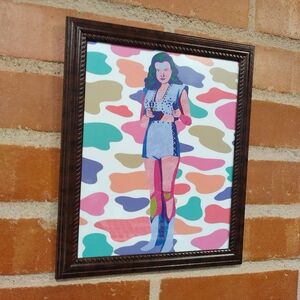 Cowgirl Pop Art By Neon Nicho